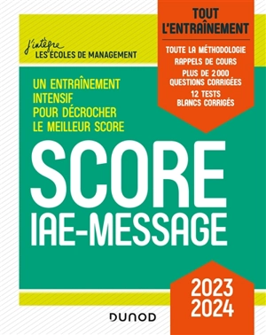 Score IAE-Message : tout l'entraînement : 2023-2024 - Marie-Virginie Speller