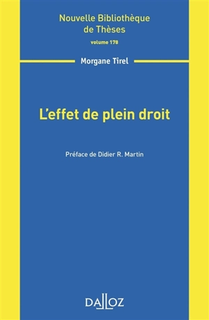 L'effet de plein droit - Morgane Tirel