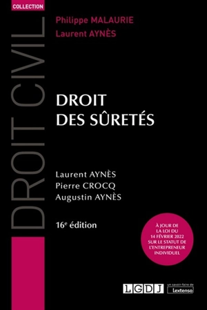 Droit des sûretés - Laurent Aynès