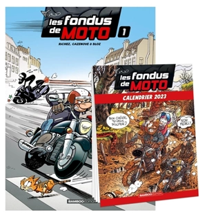 Les fondus de moto : pack volume 1 + calendrier 2023 - Hervé Richez