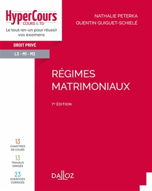 Régimes matrimoniaux - Nathalie Peterka