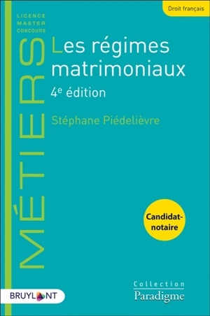 Les régimes matrimoniaux - Stéphane Piédelièvre