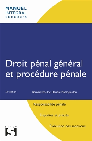 Droit pénal général et procédure pénale - Bernard Bouloc