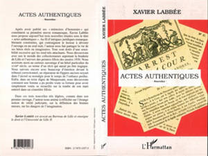 Actes authentiques - Xavier Labbée