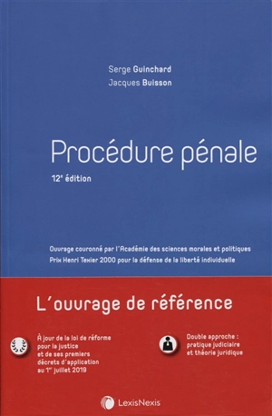 Procédure pénale - Serge Guinchard