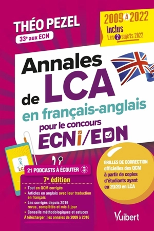 Annales de LCA en français-anglais pour le concours ECNi-EDN : 2009 à 2022 - Théo Pezel