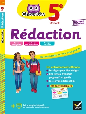 Rédaction 5e, 12-13 ans : nouveau programme - Anne-Marie Gorson-Tanguy