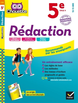 Rédaction 5e, cycle 4, 12-13 ans : nouveau programme - Anne-Marie Gorson-Tanguy