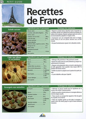 Recettes de France - Bernard Legay