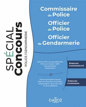 Commissaire de police, officier de police, officier de gendarmerie