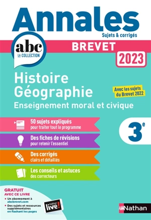 Histoire géographie, enseignement moral et civique 3e : brevet 2023 - Grégoire Pralon