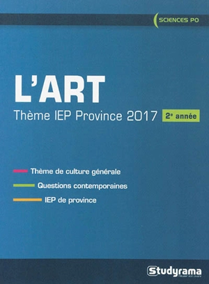 L'art : thème IEP province 2017 2e année - Tony Brachet