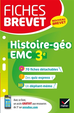 Histoire géographie, enseignement moral et civique 3e : nouveau brevet - Florence Holstein