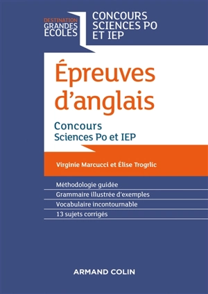 Epreuves d'anglais : concours Sciences Po et IEP - Virginie Marcucci