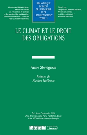 Le climat et le droit des obligations - Anne Stevignon