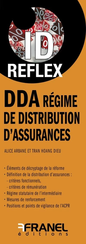 DDA : régime de distribution d'assurances - Alice Arbane