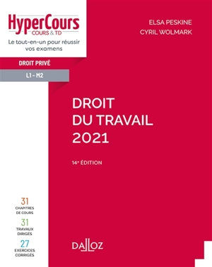 Droit du travail 2021 - Elsa Peskine