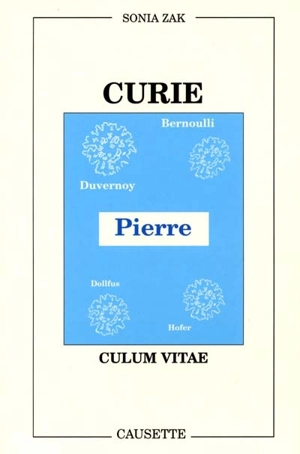 Curie... culum vitae - Sonia Zak