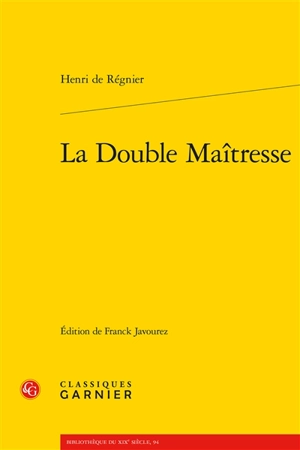 La double maîtresse - Henri de Régnier
