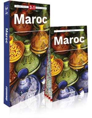 Maroc : 3 en 1 : guide, atlas, carte laminée - Elzbieta Wszeborowska