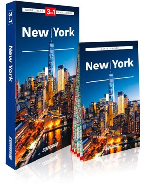 New York : 3 en 1 : guide, atlas, carte laminée - Katarzyna Byrtek