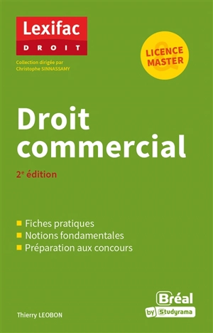 Droit commercial : licence, master - Thierry Léobon