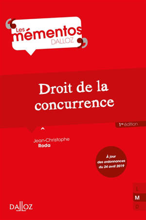 Droit de la concurrence - Jean-Christophe Roda