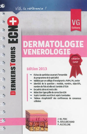 Dermatologie vénérologie 2013 - Jean-Marc Pirc