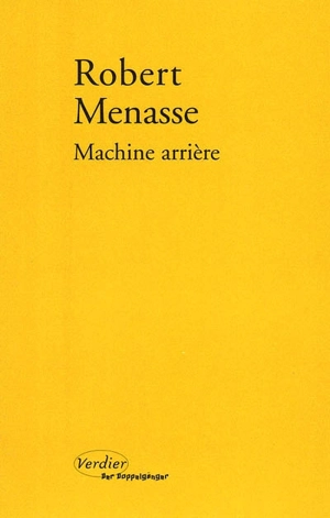 Machine arrière - Robert Menasse