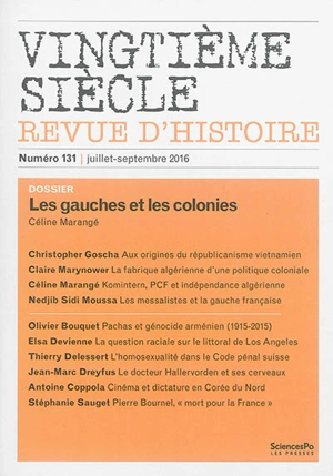 Vingtième siècle, n° 131. Les gauches et les colonies