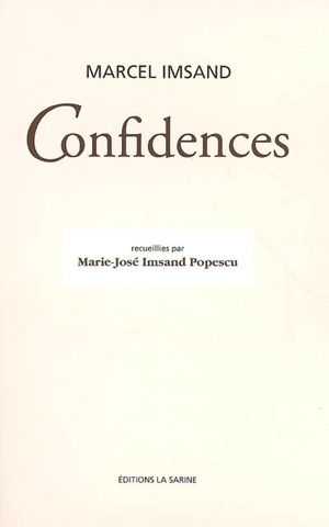 Confidences - Marcel Imsand