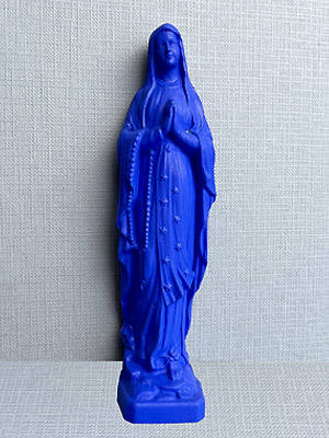 Vierge de Lourdes bleu klein - 12cm - SAPRISTI