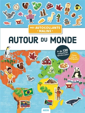 Mes autocollants malins : autour du monde - Julien Milési-Golinelli