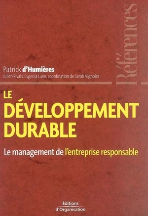 Le développement durable - Patrick d' Humières