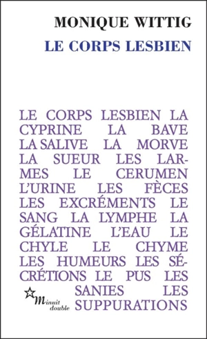 Le corps lesbien. Quelques remarques sur Le corps lesbien - Monique Wittig