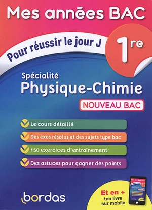 Spécialité physique chimie, 1re : nouveau bac - David Dubus