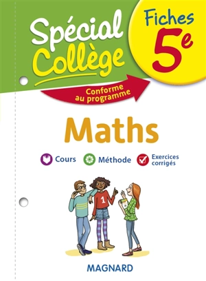 Fiches maths 5e : cours, méthode, exercices corrigés : conforme au programme - Bruno Bénitah