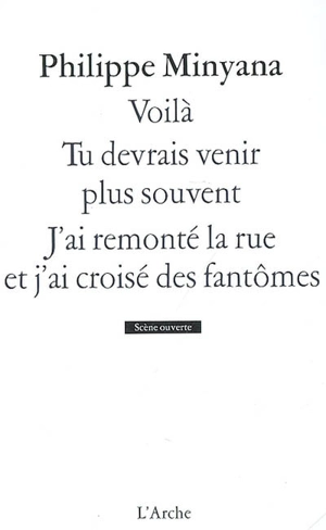 Voilà. Tu devrais venir plus souvent. J'ai remonté la rue et j'ai croisé des fantômes - Philippe Minyana