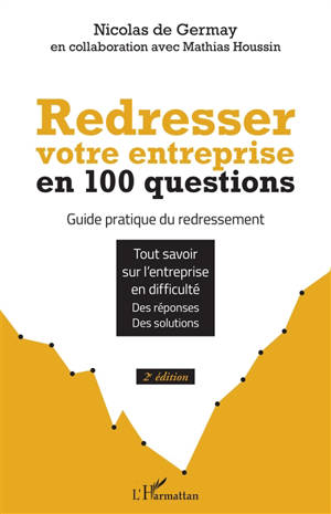 Redresser votre entreprise en 100 questions : guide pratique du redressement : tout savoir sur l'entreprise en difficulté, des réponses, des solutions - Nicolas de Germay