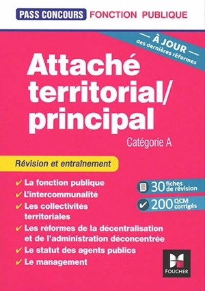 Attaché territorial-principal : catégorie A : révision et entraînement - Christine Drapp