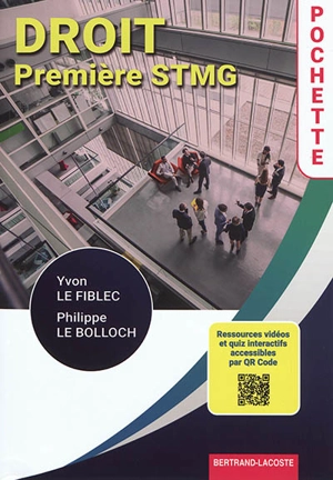 Droit, première STMG : pochette - Yvon Le Fiblec