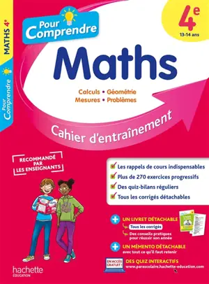 Pour comprendre les maths 4e : cahier d'entraînement - Philippe Rousseau