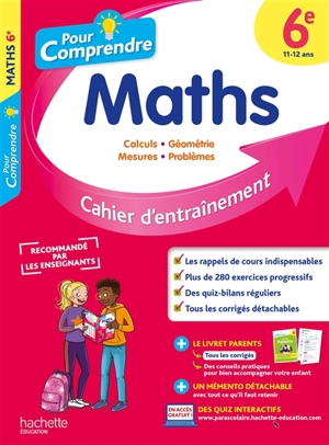 Pour comprendre les maths 6e : cahier d'entraînement - Philippe Rousseau