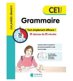 Grammaire CE1, 7-8 ans : 29 séances de 20 minutes - Marie Chardonnet