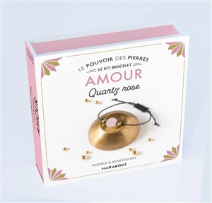 Amour : quartz rose : le kit bracelet, modèle & accessoires - Françoise Vauzeilles