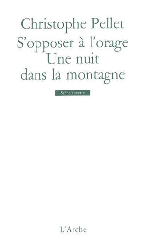 S'opposer à l'orage. Une nuit dans la montagne - Christophe Pellet