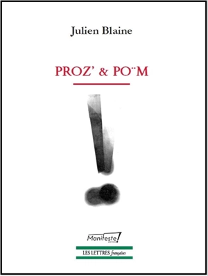 Proz' et po¨m - Julien Blaine