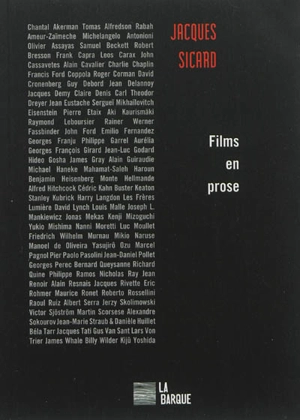 Films en prose - Jacques Sicard