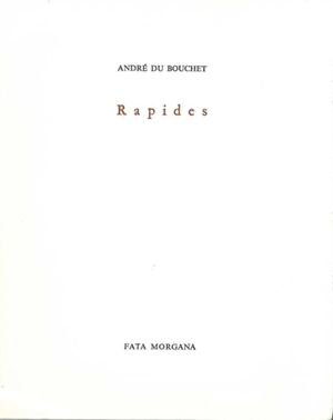 Rapides - André Du Bouchet