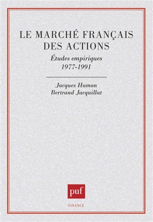 Le Marché français des actions - Jacques Hamon